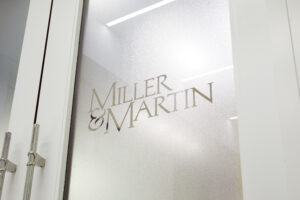 Miller Martin Atlanta Office Renovation 2026 Door Sign